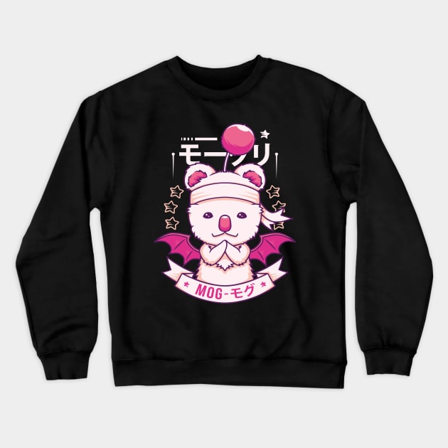 Mog the Moogle Crewneck Sweatshirt by Alundrart